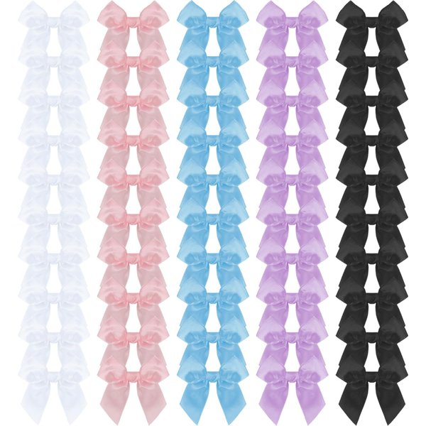 50PCS Mini Hair Bows Clips Bows Hair Clips Mini Bows Hair Ribbon for Women,Sweet Bow Hair Clips for Thick Fine Hair Bow Hair Clips Hair Accessories for Women Girls
