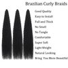 Brazilian Curly Braids Crochet Twist Hair 30inches 3Packs Afro Kinky Curly Braiding Hair Extensions Deep Curly Crochet Hair Synthetic Water Wave Braid Hair(30Inch,1B)