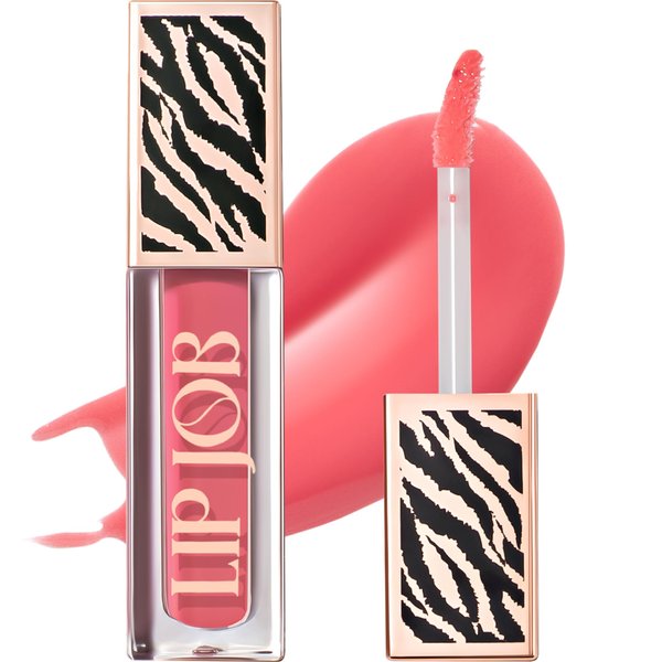 SELESTIA BEAUTY Lip Plumper Gloss Lip Job - Plumping Lip Gloss with Glossy Finish - Lip Pump Gloss with Hydrating & Smoothing Formula - 0.14 Fl Oz (Bloomgasm)