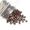 3.0mm 200 Pcs Nano Beads Micro Links Copper Nano Rings Beads Hair Beads for Hair Extensions (Brown)
