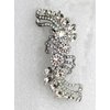 Faship Gorgeous Clear Crystal Floral Hair Barrette Clip