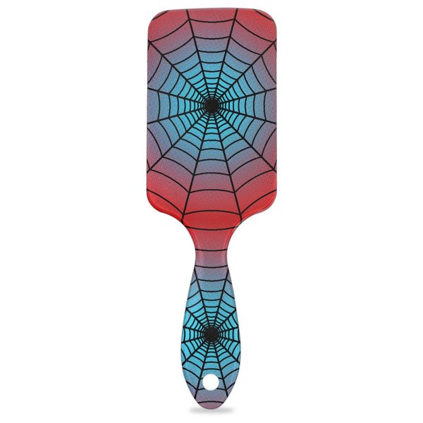 Blue Spider Web Detangler Hair Brush Hairbrush for Kids Boys Girls, Glide Through Tangles with Ease and Massage Scalp, Smooth for All Hair Types (Wet Dry Thin Long Curly Hair)