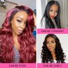 SHUQISH 30 Inch Human Hair Lace Front Wigs For Black Women 150% Density 4x4 Brazilian Body Wave Lace Front Closure Wigs Human Hair Natural Color