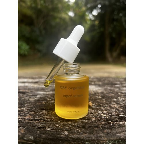 Organic Golden Jojoba & Rosehip Oil Super Serum, Facial Oil, Moisturizer, No Make up Glow, Non Comedogenic, Radiant Skin, 20 Ml (.67 Oz)