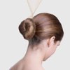 Invisible Hair Nets and U Shaped Hair Pins Set/Hair Bun Shaper Set with 50Pcs Elastic Edge Mesh Hair Nets and 10Pcs Positioning U Shaped Hair Pins for Women Hair Bun(Blonde)