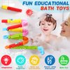 Bath Toys for Kids Ages 2-4-8 Mold Free Toddler Bath Toys 38 PCS Bathtub Shower Toys DIY Water Slippery Slide Birthday Gift for 2 3 4 5 6 7 8 Year Old Boys Girls