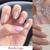 6 Grids Chrome Nail Powder Metallic Mirror Effect Pigment Aurora Nail Glitter Holographic Iridescent Dipping Rub Powder Manicure Design Pearl Shell Gel Polish Dust Sparkly Nail Charms