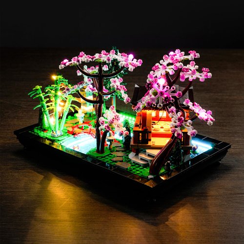 DALDED LED Lighting Kit for Lego Tranquil Garden 10315, LED Light Compatible with Lego 10315 Building Block Models (Remote Control Version)
