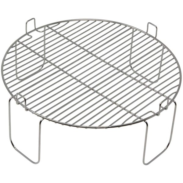 4 inch Stainless Steel Grill Rack Compatible with NuWave® Oven Pro, Primo, NutriChef, Black Decker | Reversible Grate Accessory for Cooking, Baking, Cooling in Infrared Kitchen Convection Toaster Oven
