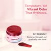 INH Semi Permanent Hair Color Ruby Red, Color Depositing Conditioner, Temporary Tint Conditioning Hair Mask, Safe, Red Hair Dye - 6oz