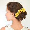 16 Pieces Sunflower Hair Accessories Sunflower Crown Including 6 Pieces Sunflower Headbands, 2 Pieces Sunflower Hair Clips, 8 Pieces Sunflower Hairpins for Women and Girls