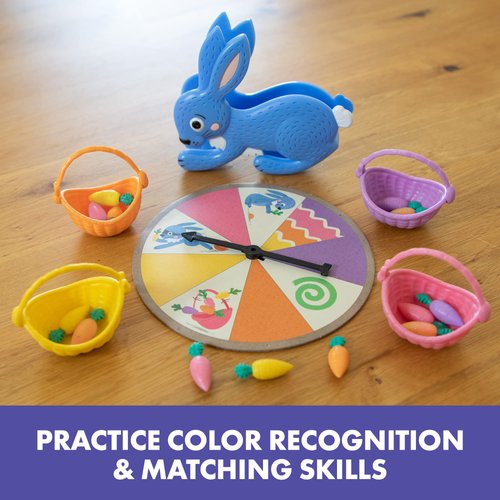 Educational Insights Hoppy Floppy's Happy Hunt Matching Preschool Board Game, Gift for Toddlers Ages 3+