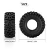INJORA 1.0 Tires - 58 * 24mm Swamp Stomper S5 Tires for SCX24 AX24 TRX4M FCX24 1/24 1/18 RC Crawler Car,T1015