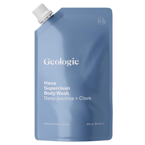 Geologie Hana Superclean Body Wash Refill Pack | Deep Jasmine + Clove | 16 fl oz