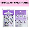 4 Pack Nail Art Stickers Music Inspired Merch Nail Decals DIY Fans Merchandise Gifts