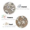 Jakawin Rhinestone Bride Wedding Hair Piece Crystal Hair Comb Flower Headpiece Bridal Hair Accessories for Women HC134