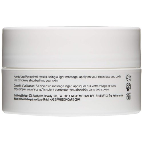 NASSIF MD Hydro-Screen Face And Body Souffle, Hydrating Skin Moisturizer, Hyaluronic Acid, Omega 3, Anti Aging, Even Skin Tone, 4 Fl Oz