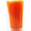 Made in USA Pack of 250 Unwrapped BPA-Free Plastic Slim Drinking Straws (Orange - 10" X 0.21")
