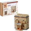 Wise Elk Toy Hotel construction set, real plaster bricks, gypsum reusable building kit, 400 pcs, educational gift