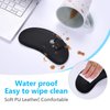 DAPESUOM Mouse Wrist Rest, Ergonomic Memory Foam Mouse Wrist Support, Leather Hand Rest Pad Cushion for Gaming, Office, Computer, Laptop, Wireless Mouse, Men, Women, Pain Relief & Easy Typing,Black