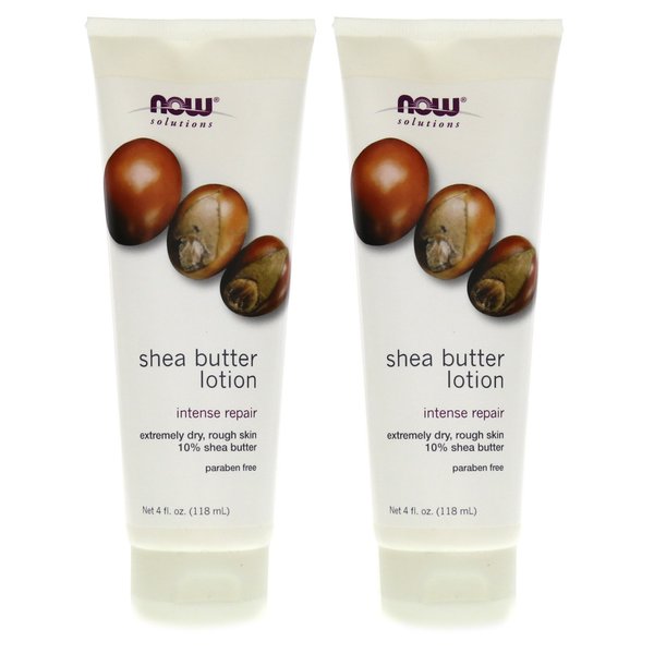 Now Foods Shea Butter Lotion - 4 oz. pack of 2