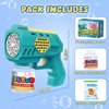 Eaglestone Bubble Guns for Toddlers 2 Packs, LED Light Automatic Bubble Machine Gun for Kids 4-8, Bubble Toys with Bubble Solution,Bubble Gun Blaster Party Favor, Summer Outdoor Toys Birthday Gift