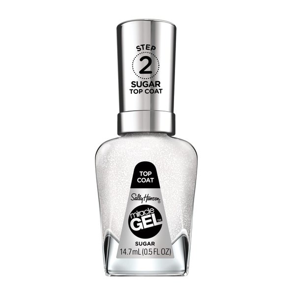 Sally Hansen Miracle Gel Nail Polish, Sugar Top Coat, 0.5 fl oz