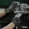 Ansell HYFLEX 11-600 Light Duty Nylon Industrial Gloves w/Palm Coating for Metal Fabrication, Automotive - XXL (11), Black (1 Pair)