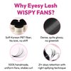 Eyesy Lash 500 Wispy Lash Extensions | 5D 0.07 Size 10mm Curl D | Wispy Natural Lash Look Premade Fans Eyelash Extensions Kim K American Volume Promade Fans Handmade Pre Made Loose Fan Lashes