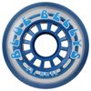 Blue Bellies 8 Inline Skate Wheels 76mm 78a, Clear/Blue