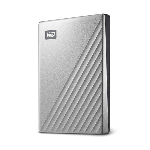 Western Digital 2TB My Passport Ultra for Mac Silver Portable External Hard Drive HDD, USB-C and USB 3.1 Compatible - WDBPMV0040BSL-WESN
