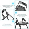 Gadpiparty 48 Pieces Mini Chair 1/6 Scale Folding Chairs Mini House Decor Plastic Miniature Simulation Chair Dollhouse Furniture Model Desk Toy (Black)