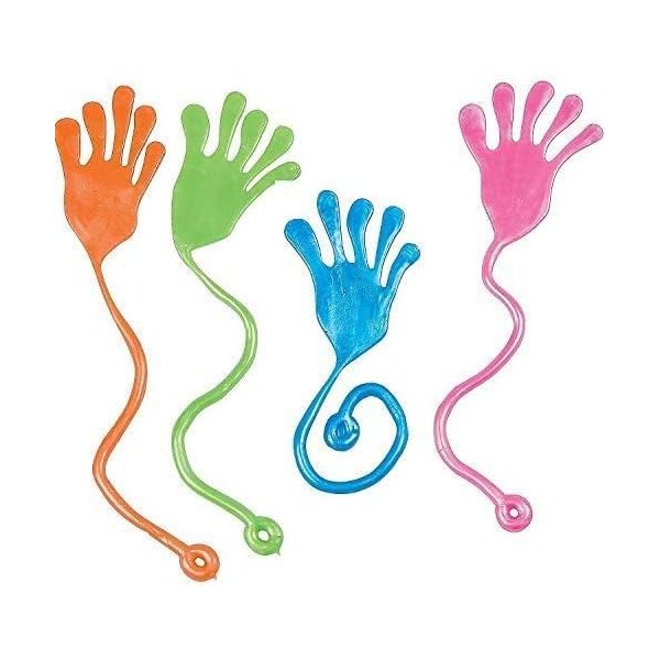 Tuko 20PCS Sticky Hands, Sticky Finger, Kids' Party Favor Sets， Fun Toys, Party Favors, Wacky Fun Stretchy Sticky Hands, Party Favors, Birthday Parties, Toys for Sensory Kids,20PCS