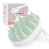 AIMIKE Scalp Massager Shampoo Brush, Scalp Scrubber w/Soft Silicone Bristles, Scalp Brush/Exfoliator for Washing Hair, Dandruff Removal & Hair Growth Stimulator, Hair Scrubber on Wet Dry Hair - Green