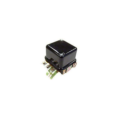 Steiner Tractor 12 Volt External Voltage Regulator, Dual Polarity, Two-Unit Type, A-Circuit, 3-Terminal, Push Button, Black, 2 Count