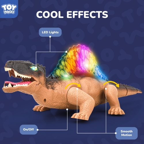 STEAM Life Remote Control Dinosaur Toys for Kids Light Up & Realistic Roaring Sound, Electronic Dimetrodon Dinosaur Toys, Dinosaur Robot Toy for Kids, Boy Toys for Ages 3-7 Years Old