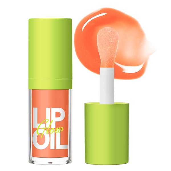 Erinde Plumping Lip Oil, Hydrating Tinted Lip Oil Gloss, Smooth Glossy Finish Lip Glow Oil, Moisturizing & Nourishing Shiny and Vegan Big Brush Head Lip Oil, Non-Sticky Formula (103 Sweet)