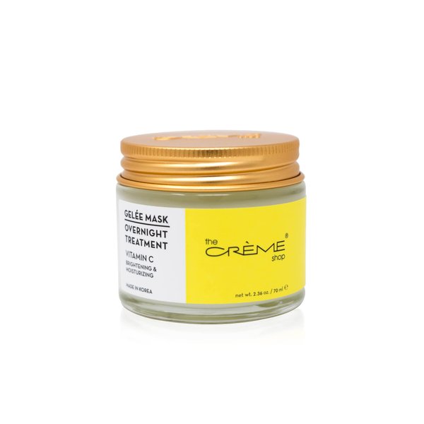 The Crème Shop Vitamin C Gelée Overnight Face Mask | Korean Facial Mask | Sleeping Face Mask | Anti-Aging Treatment Mask | Brightening Face Mask - 2.36oz