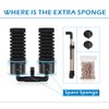 hygger Sponge Filter, Aquarium Filter Double Sponge Replaceable Media with 4 Biochemical Sponges and 1 Bag of Filtered Ceramic Balls Ultra Quiet Filter Fish Tank (S/M) (M for 15 to 55 Gallon Tank)