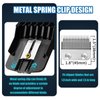 10 Pack Clipper Guards for BaBylissPRO Barberology FX870, FX890, FX825, and FX673 Clippers, Fit for BaByliss Clipper Guards with Metal Spring Clip - Cutting Lengths 1/16-1 inch Attachment Combs Set