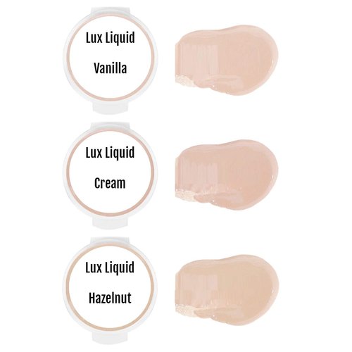 BaeBlu Organic LUX Liquid Foundation SAMPLES, Vanilla, Cream, Hazelnut