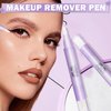 DAMUSI Makeup Remover Pen,2PCS Quick Fix Makeup Eraser Pen Correct Makeup Mistakes for Mascara Fixer Eyeliner Lipstick,Travel-friendly Make Up Removers Pen Eye Make Up Corrector