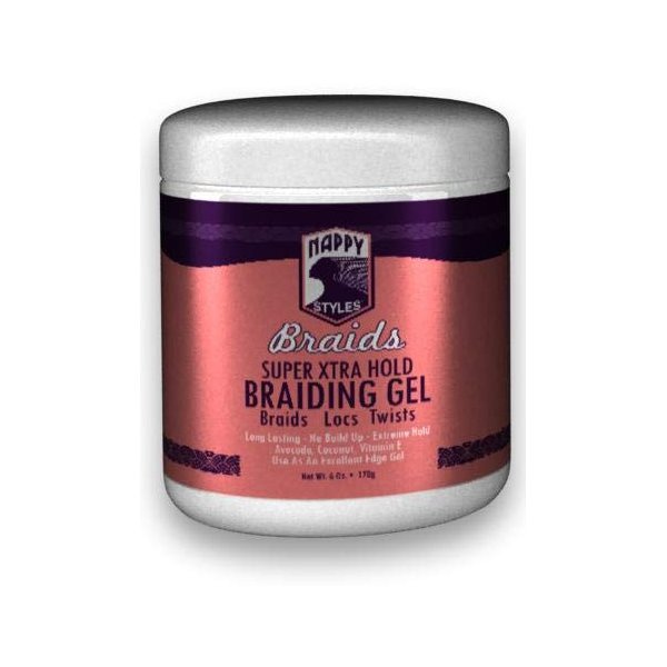 Nappy Styles Nappy Syles Braids Super Extra Hold Braiding Gel (Pack of 2)