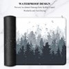 Auhoahsil Large Mouse Pad, Full Desk XXL Extended For Gaming 35" X 15", Waterproof Mat with Stitched Edge, Non-Slip Laptop Computer Keyboard Mouse Pad for Office & Home, Misty Forest Design