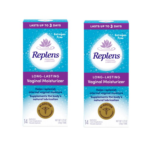 Replens Long-Lasting Vaginal Moisturizer with Reusable Applicator, 35-Gram Tubes (Pack of 2)