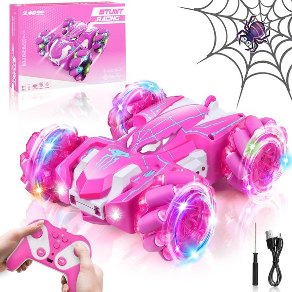 Dolanus Spider Remote Control Car, RC Cars Kids Toys Girls 3-5, Toys for Ages 8-13, Gifts for 3 4 5 6 7 8 10 12 Year Old Girls Kids Toddlers Birthday
