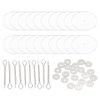 PATIKIL 50mm Doll Joints, 10 Set Removable Cotter Pin Joints Connector and Acrylic Tray for Bear Limbs Making Head Joints DIY Crafts Accessories