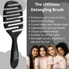 Magic Hair Brush |Professional Flexible Vented Hair Brush For Detangling (Black)