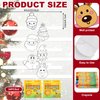 ReliThick 30 Sets Christmas Craft Bulk for Kids Christmas Coloring Crowns with Crayon Color Your Own Christmas Adjustable Paper Headband DIY Christmas Headband for Kids Xmas School Home Party Supplies