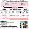 Lash Extension Kit 144 Pcs DIY Lash Clusters with Bond and Seal Professional Eyelash Tweezers 10-16mm Mega Volume Individual Eyelash Extension Kit for Self Application DIY at Home, by TMIELYBS